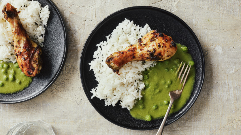 Poulet Épicé à l’Haïtienne : avec Sauce aux Pois Verts